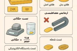 تشخیص طلای اصل از بدل
