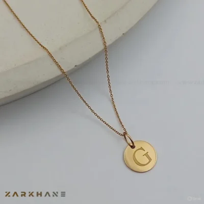 پلاک طلا حرف G