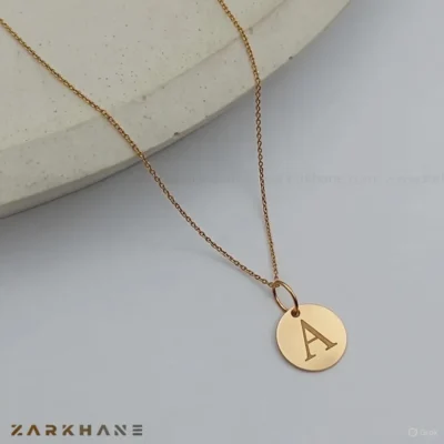 پلاک طلا حرف A