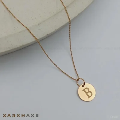 پلاک طلا حرف B