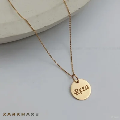 پلاک طلا اسم Reza