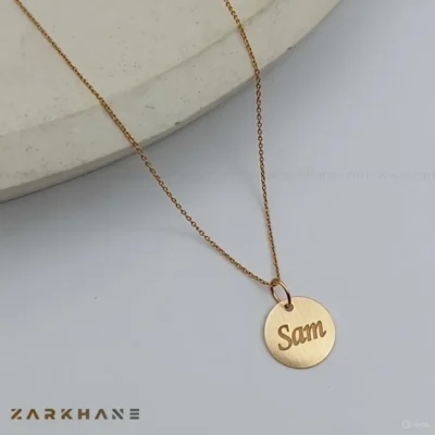 پلاک طلا اسم Sam