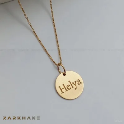 پلاک طلا اسم Helya